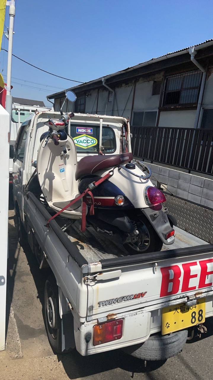 ヤマハ ビーノ SA37J 九州にお引越し
